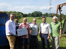 v.l.: Landrat Ingo Brohl, Michael Nienhaus, Rainer Deutzmann, Lukas Hähnel, Geschäftsführer Stiftung, Klaus Jahn